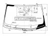 XYG 83G5AGSCHMVZLFWHX Стекло лобовое с обогревом щеток + дд + камера TOYOTA HIGHLANDER 14-16