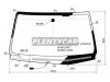 XYG 8424AGNGNAH1FLFWHX Стекло лобовое (Обогрев щеток/ Антенна) Toyota Hilux 15- / Fortuner 15-