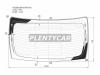 XYG 8428BGNSARWHX Стекло заднее (Цвет зеленый/ Обогрев/ Антенна) Toyota Camry (XV70) 17-21 / Camry USA 17-20