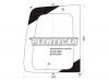 XYG 8581BGSVRUW1JRWRHX Стекло заднее (распашной двери) правое VOLKSWAGEN CADDY KOMBI VAN 04-