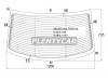 XYG 8603BGNSRWHX Стекло заднее с обогревом VOLKSWAGEN POLO V 4D SED 09-