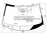 XYG 8845AGSCGHMVZ1M LFW/H/W/X Стекло лобовое с обогревом в клей VOLVO S90 4D 17-