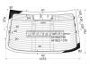 XYG ACURA-TL RW/H/X Стекло заднее с обогревом ACURA TL 4D SEDAN 2004-