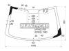 XYG ALBEA-CLFW/X Стекло лобовое в клей FIAT ALBEA (RUS) 02- 4D