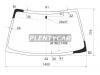 XYG ASTRA1.6LFW/X Стекло лобовое в клей OPEL ASTRA F 4D SED/3/5 D HB  91-98