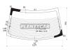 XYG B25DRW/H/X Стекло заднее с обогревом MAZDA FAMILIA/323 98-04 4D