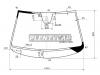 XYG B7-VCSSHLFW/X Стекло лобовое в клей VOLKSWAGEN PASSAT B7 4D/5D 2011-