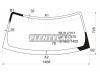 XYG BB-06LFW/X Стекло лобовое в клей TOYOTA bB/DAIHATSU MATERIA/SUBARU DEX 06-