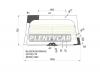 XYG BLAZER-95 RW/H/X Стекло заднее (крышка багажника) с обогревом в клей CHEV BLAZER S1O 02 DOORS SUV 95-