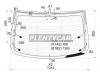 XYG BMW-F10RW/H/X Стекло заднее с обогревом BMW 5-SERIES F10 10- 4D