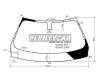 XYG BMW-F30-VCLFW/X Стекло лобовое в клей BMW 3-SERIES F30 4/5D 12-