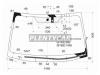 XYG BR9-09-L-VCPSHLFW/H/X Стекло лобовое с обогревом щеток в клей SUBARU LEGACY/OUTBACK 09- 4/5D