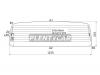XYG BT50 RW/H Стекло заднее кузова с обогревом MAZDA BT50 / FORD NEW RANGER PICK UP 2007-