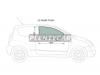 XYG C2-3DHBK FD/RH Стекло переднее правое опускное CITROEN C2 03-08