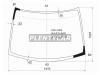XYG C24LFW/X Стекло лобовое в клей NISSAN SERENA 99-05
