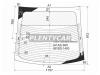 XYG CHEV-T300-SED RW/H/X Стекло заднее с обогревом CHEVROLET AVEO SED 11-