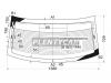 XYG CHR-300C-09 RW/H/X Стекло заднее с обогревом CHRYSLER 300C 4D SEDAN 2009-