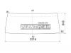 XYG CKA520LFW Стекло лобовое в резинку NISSAN BIG THUMB A400 TRUCK 90- CONDOR