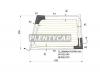 XYG CLUBMAN RW/RH/H/X Стекло заднее (распашной двери) правое MINI CLUBMAN 2007-