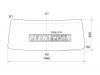 XYG CM86LFW Стекло лобовое в резинку NISSAN CONDOR CABOVER TRUCK STANDARD-BODY 83