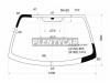 XYG COUPE-96LFW/X Стекло лобовое в клей HYUNDAI COUPE/TIBURON/TUSCANI 96-02
