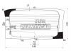 XYG CP10RW/H/X Стекло заднее (крышка багажника) с обогревом TOYOTA YARIS VERSO/FUNCARGO 99-05