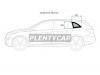 XYG CRUZE-STW SW/LH/X Стекло кузова (собачник) заднее левое CHEVROLET CRUZE 12-