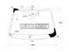 XYG CRUZE-VCSLFW/X Стекло лобовое в клей CHEVROLET CRUZE/DAEWOO LACETTI 2009-