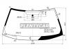 XYG CR-V-2002-CL LFW/X Стекло лобовое в клей без полосы HONDA CR-V 01-06