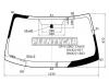 XYG CR-V-2002LFW/X Стекло лобовое в клей HONDA CR-V 01-06