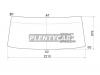 XYG CVR146LFW Стекло лобовое в резинку ISUZU GIGA 810/980 CABOVER TRUCK 83-
