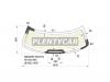 XYG DB08562 RW/H/X Стекло заднее с обогревом CADILLAC DEVILLE 4D SEDAN 1994-