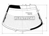XYG DB08838 RW/H/X Стекло заднее (крышка багажника) с обогревом CHRYSLER SEBRING 2D COUPE 95-