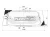 XYG DB09284RW/H/X Стекло заднее с обогревом DODGE DURANGO 4D UTILITY 98-99