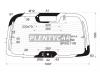 XYG DB09712RW/H/X Стекло заднее (крышка багажника) с обогревом CHRYSLER PT CRUISER 4D HB 01-