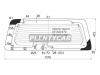 XYG DB09757RW/H/X Стекло заднее (крышка багажника) с обогревом FORD ESCAPE/MAVERICK  2001-#рс# (8 отв)