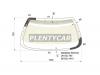 XYG DB09820 RW/H/X Стекло заднее (крышка багажника) с обогревом BUICK CENTURY 97-05