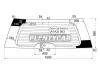 XYG DB11158RW/H/X Стекло заднее (крышка багажника) с обогревом FORD EXPEDITION 4D UTILITY 2007-2009