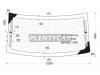 XYG DB11313RW/H/X Стекло заднее с обогревом CHRYSLER SEBRING 4D SEDAN 2007-2008