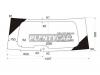 XYG DB11377RW/H/X Стекло заднее (крышка багажника) с обогревом CHRYSLER TOWN &amp; COUNTRY/ CARAVAN  MINI VAN 2008-