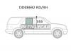 XYG DD08692 RD/RH Стекло заднее правое опускное CHEVROLET BLAZER S1O UTILITY 1995-