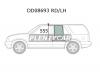 XYG DD08693 RD/LH Стекло заднее левое опускное CHEVROLET BLAZER S1O UTILITY 1995-