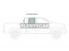 XYG DD10075 RD/RH Стекло заднее правое опускное DODGE PICKUP 4D CREW CAB 2002-