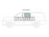 XYG DD11258 RD/LH Стекло заднее левое опускное CADILLAC ESCALADE ESV 4D UTILITY 2007-2008