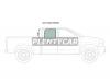 XYG DD11323 RD/RH Стекло заднее правое опускное DODGE PICKUP 1500/2500/3500 4D EXTENDED CREW CAB 2007-
