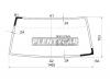 XYG DE03LFW/X Стекло лобовое клей/резинку MITSUBISHI DELICA/L-300 /HYUNDAY GRACE/H100/PORTER  VAN WAGON 86-03
