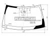 XYG DURANGO-11-VCSLFW/X Стекло лобовое в клей JEEP GRAND CHEROKEE 4D UTILITY/DODGE DURANGO 11-