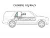 XYG DV08851 RQ/RH/X Стекло форточки (уголок) задней правой двери CHEVROLET BLAZER S1O UTILITY 1995-
