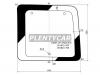 XYG DW01175 RW/LH/X Стекло заднее (распашной двери) левое FORD ECONOLINE VAN 1992-1995