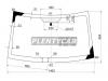 XYG DW01662LFW/X Стекло лобовое в клей JEEP COMPASS 4D UTILITY 2007-
